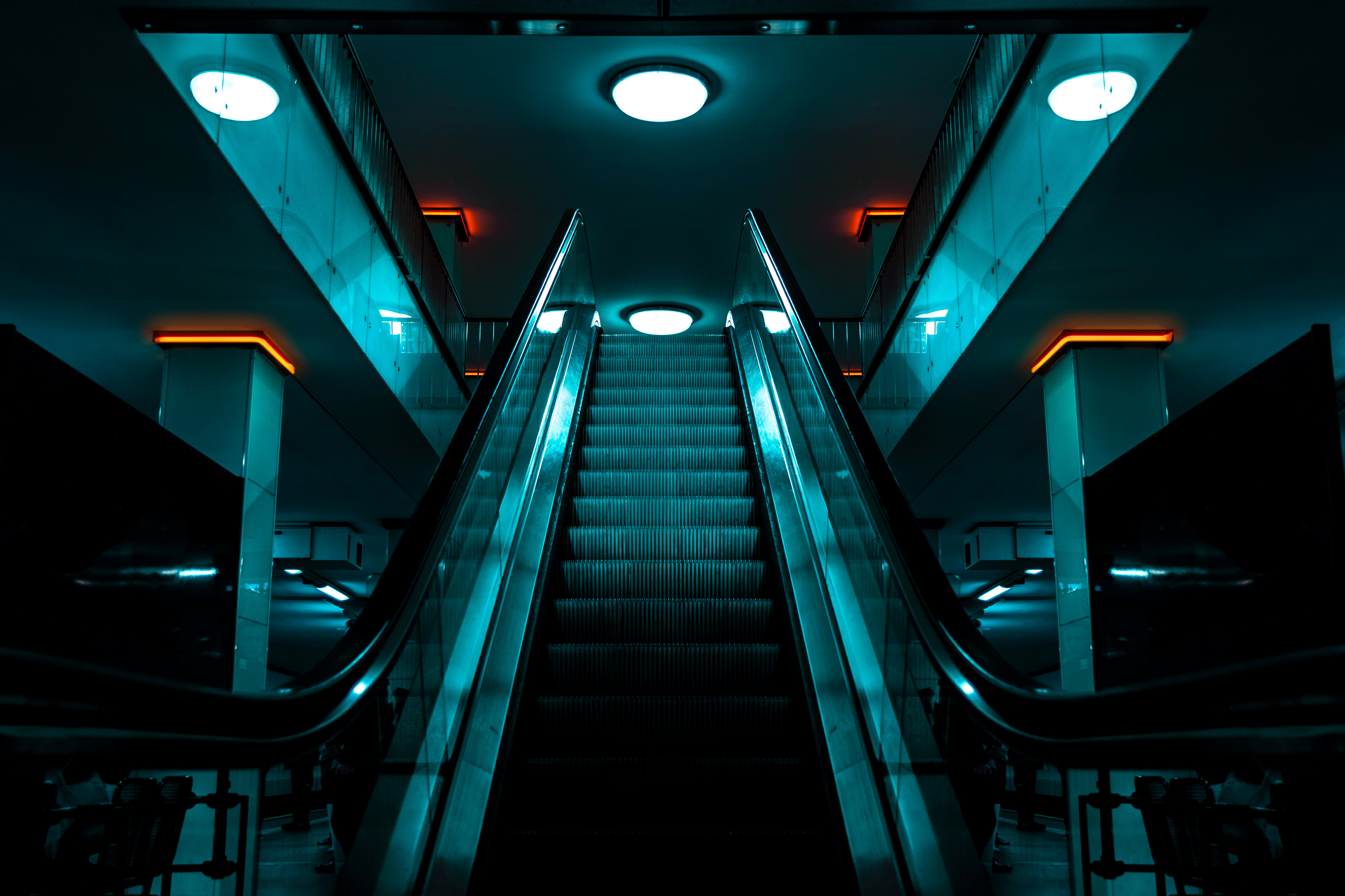 empty escalator